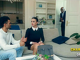 DADDY4K. FUCKING SLUT dressed as WEDNESDAY is masturbating to get DADDY’S BIG BLACK COCK