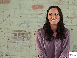 Lesbian photographer pussy licking troubled brunette bride