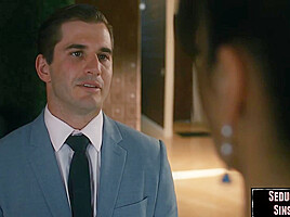 Stunning MILF seduced by horny dude