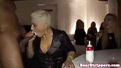 DANCING BEAR – Interracial cfnm amateurs sucking black cock