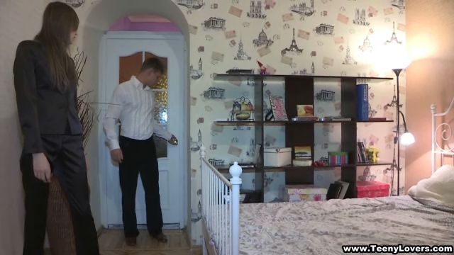 Home teen sex with a mouthful