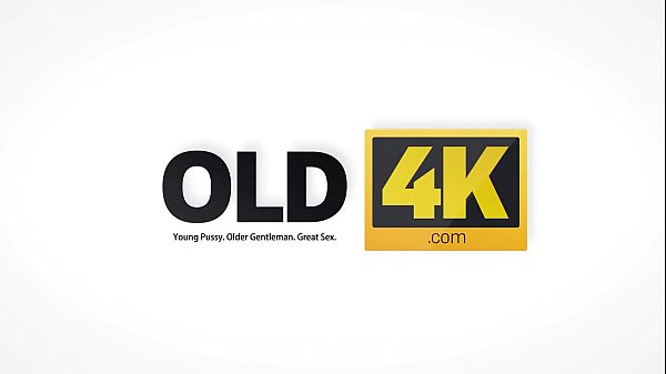 Old4K. Grey-haired dad and his teen blonde wife make amazing love