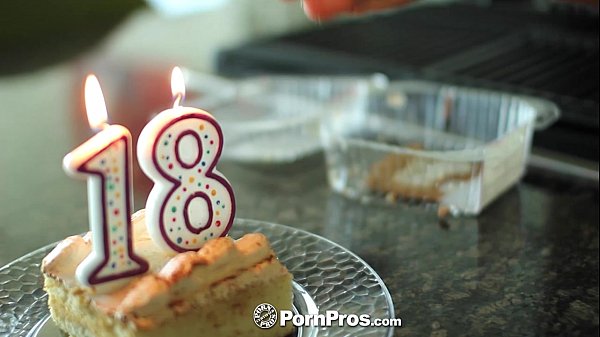 PornPros – Cassidy Ryan celebrates her 18th birthday with cake and cock