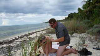 Fucking on a deserted beach in Cozumel! (See more on my OnlyFans!)