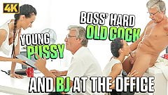 OLD4K. Tight young pussy of bewitching secretary Liliane