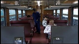 Hot Melissa Black in train for private.com