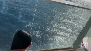 HOT MILF cheats on her husband during a cruise