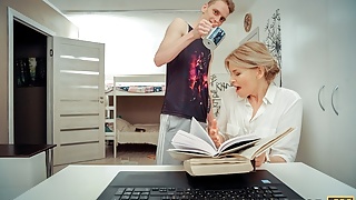 TUTOR4K. Cunning disciple uses tea to seduce and fuck