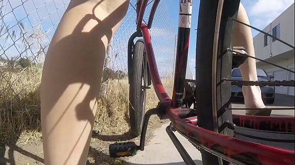 Smoker Chick Goes for Bike Ride