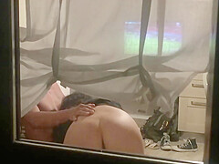 Voyeur Caught Couple Sex Through Window Spying Neighbor
