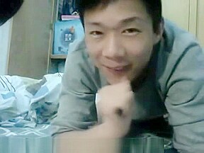 Chinese young couple webcasting