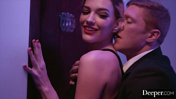 Deeper. Kinky blonde dominates her man