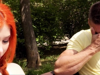 LETSDOEIT – Sexy ginger babe pussy fucked hardcore abroad