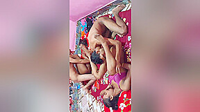 Today Exclusive-desi Foursome Cpl Nude Dance And Fucking Part 22