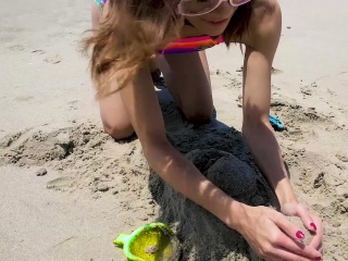 ExxxtraSmall – Cutie Fucked in Rainbow Swimsuit