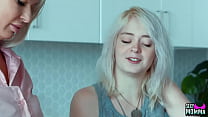 SEXY MOMMA – Step Mommy London made pizza for dinner but honestly, she would rather eat Annie’s meaty twat over anything else!