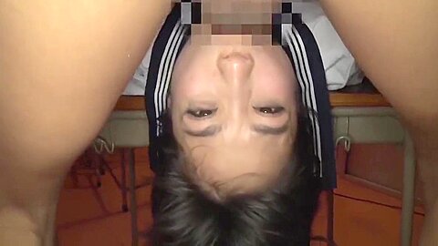 Cute Japanese College Whore Sucking The Big Cocks And Cum In Her Mouth