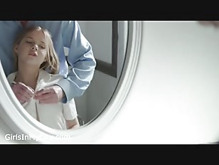 Tiny blonde college teen came to fuck