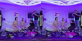 Black Light Chilling With Lesbians Alex And Blake Pussy Licking Drinking Lesbo Private Party