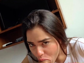 Face Fuck Tour   Brunette Teen Latina Close Up Deepthroat