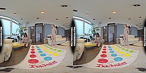 Naked Twister Playing Rebeka Ruby With Ginger Spinner Riki