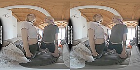 Blonde Spinner Ingrida Eats Dianas Pussy Rainy Day After The Beach