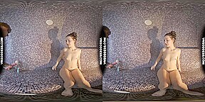 Dirty Female Director Miss Pussycat Using Hitachi And Dildo On Young Petite Matty Rfo In The Suana