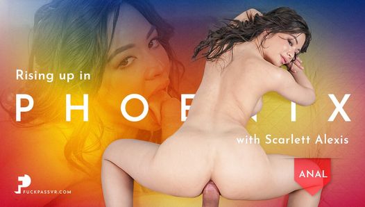 FuckPassVR – Seductive brunette Scarlett Alexis spoils you by letting you fuck and cum deep inside her asshole