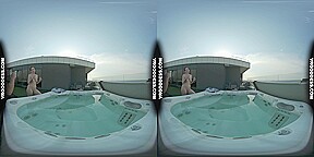 Hot Big Boobed Girl Sammy Loves Masturbating Behind The Scenes In Jacuzzi