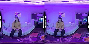 Lesbian Black Light Chilling Out Vaping Miss Pussycat Dildoing Blondie Layla To Orgasm