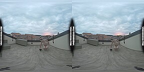 Ginger Babe Lea On Vacation Sunset Fire Dancing Hot Masturbation Fire Crotch Playing With Fire