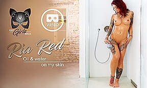 Oil And Water – Fit Tattooed Big Tits Oil Shower