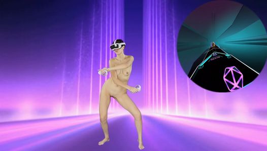 Part 2 of Week 4 – VR Dance Workout. My reaction skill is getting better.