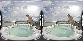 Teen Adreana Jilling In Jacuzzi With Suction Cup Dildo Orgasming Vibratin Her Clit On Water Jets