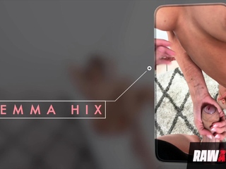 Emma Hix Receives A Double Creampie In Split POV