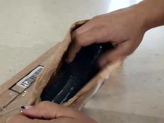 Big ass big tits Latina chooses big dick over big dildo