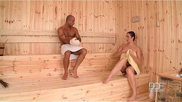 Curvy sauna slut gets her big ass hammered like never before!
