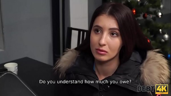 Debt4k. Big loan for new Mercedes beautiful manager to have sex with collector