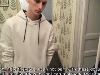 DEBT4k. Candy Kays husband lets the debt collector fuck