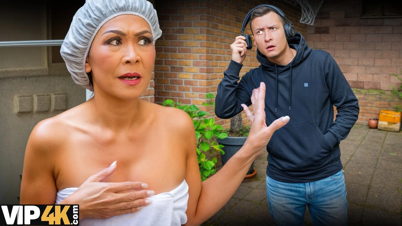 MATURE4K. Asian riding young Czech man