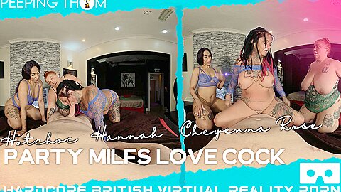 Party Milfs Love Cock – Amateur Bbw Mfff Foursome Blowjob – Hannah Symonds And Cheyenne Rose